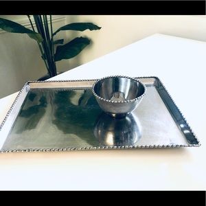 Michael Aram Molten stainless steel tray